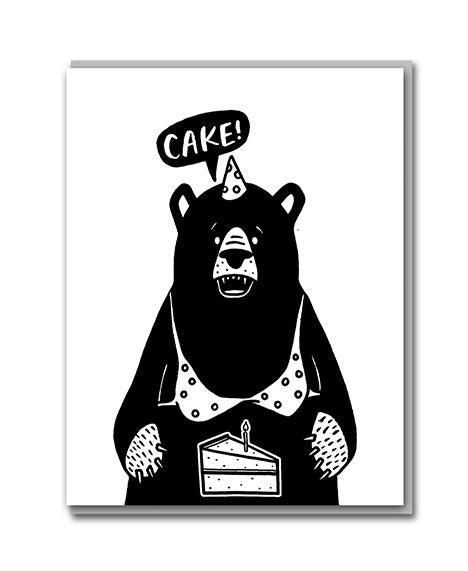 Bear Cake Card
