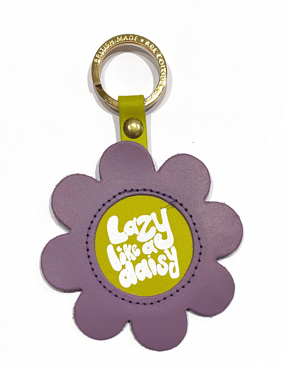 Lazy Daisy Key Fob, Lilac