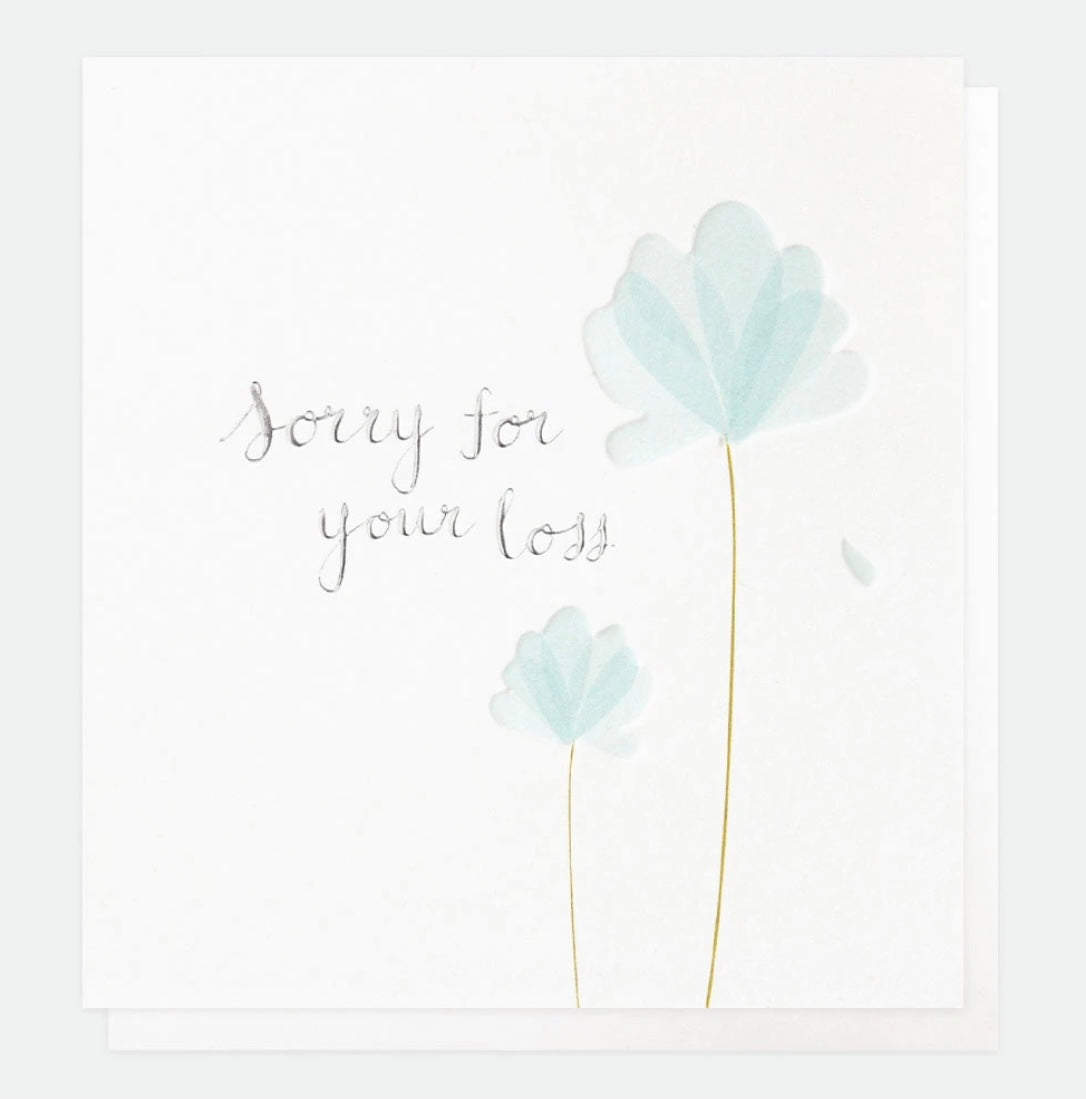 Sorry for your loss sympathy card