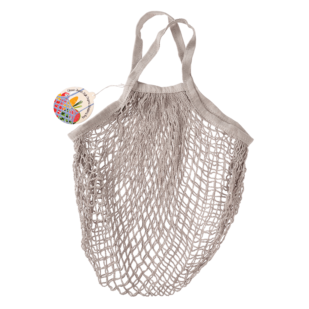 String Bag in Organic Cotton - Pale Grey