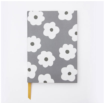 Charcoal Daisy Large Hardback Notebook