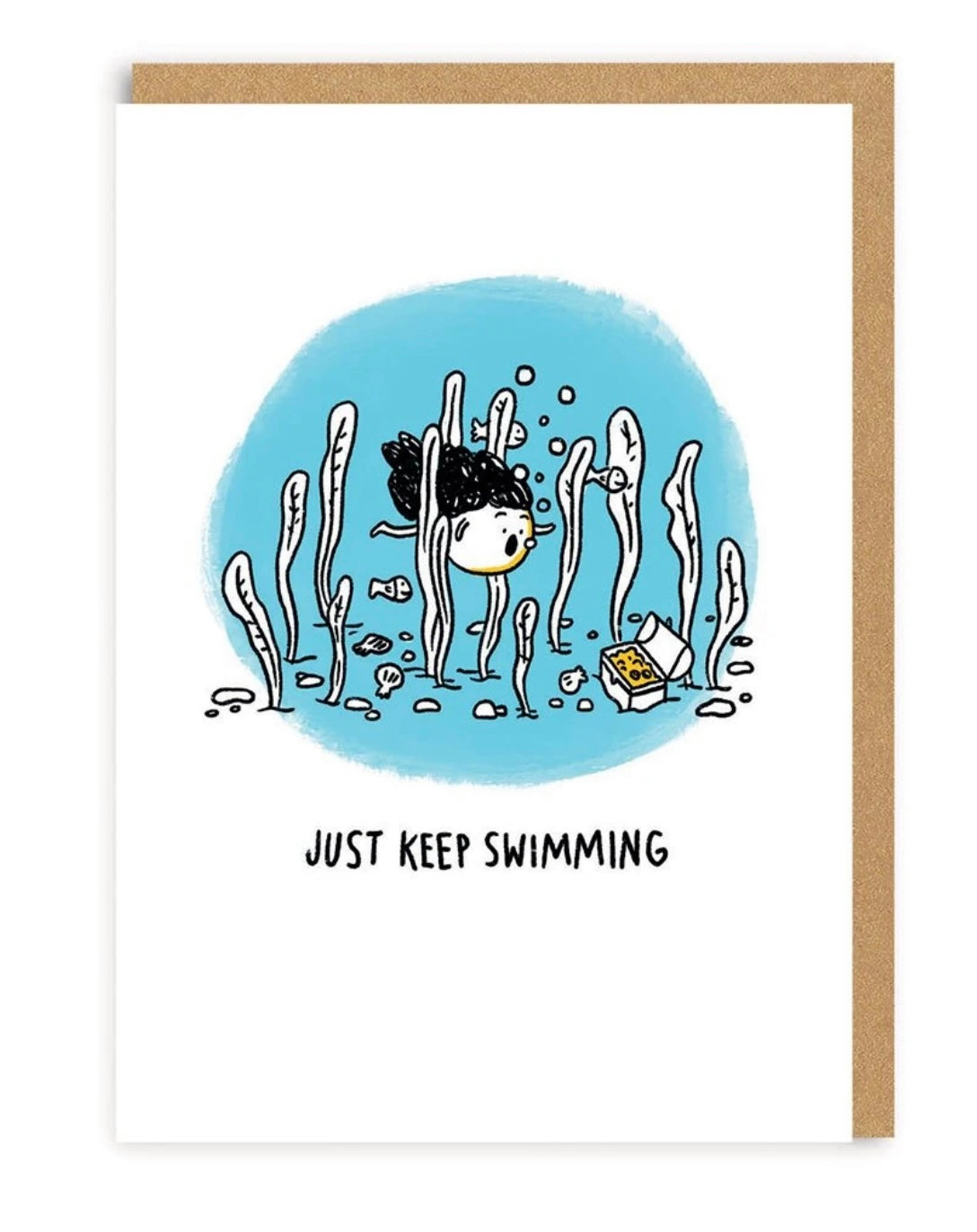 Just Keep Swimming Card