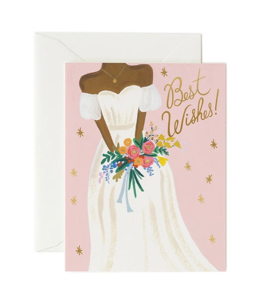 Beautiful Bride Rose Card