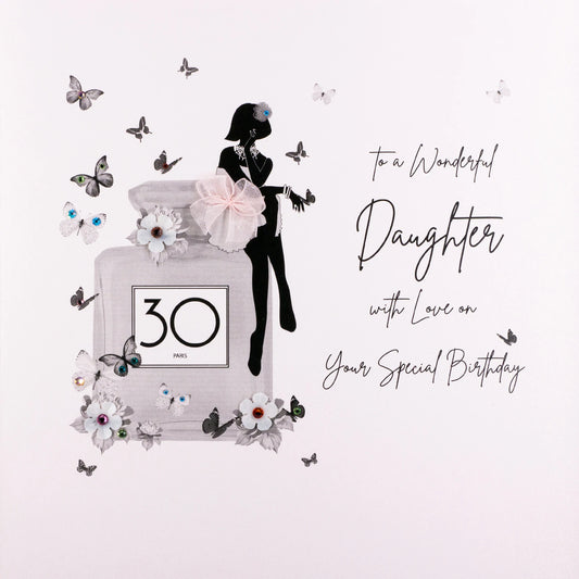 30 To a wonderful daughter 30 - Large Card
