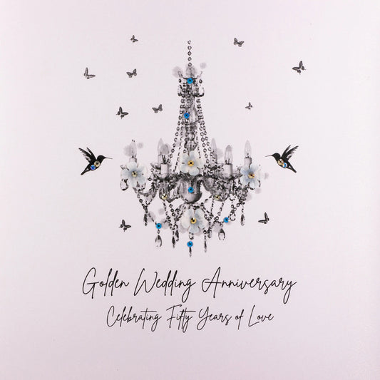 Golden Wedding Anniversary - Large Card