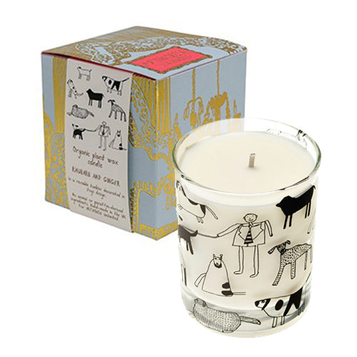 Plant Wax Vegan Candle Rhubarb & Ginger - Dogs Design