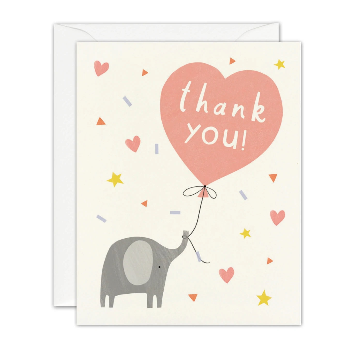 5 x Shooting Star Elephant Thank You Cards