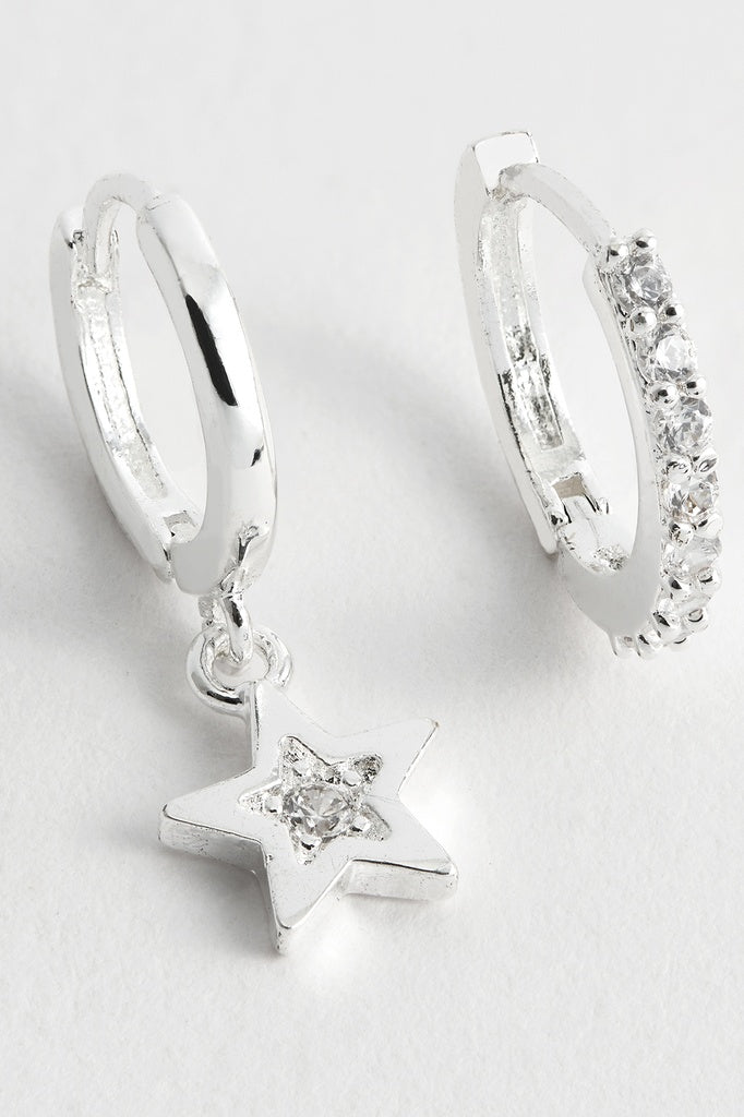 Twinkle Earring Set of 2 - Silver Plated