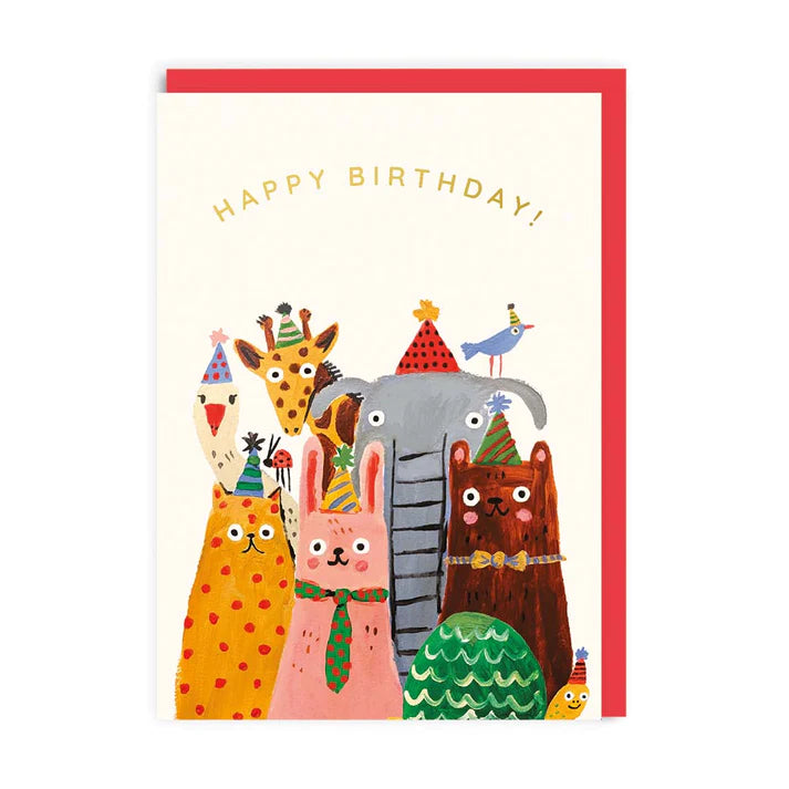 Happy Birthday Animals Card