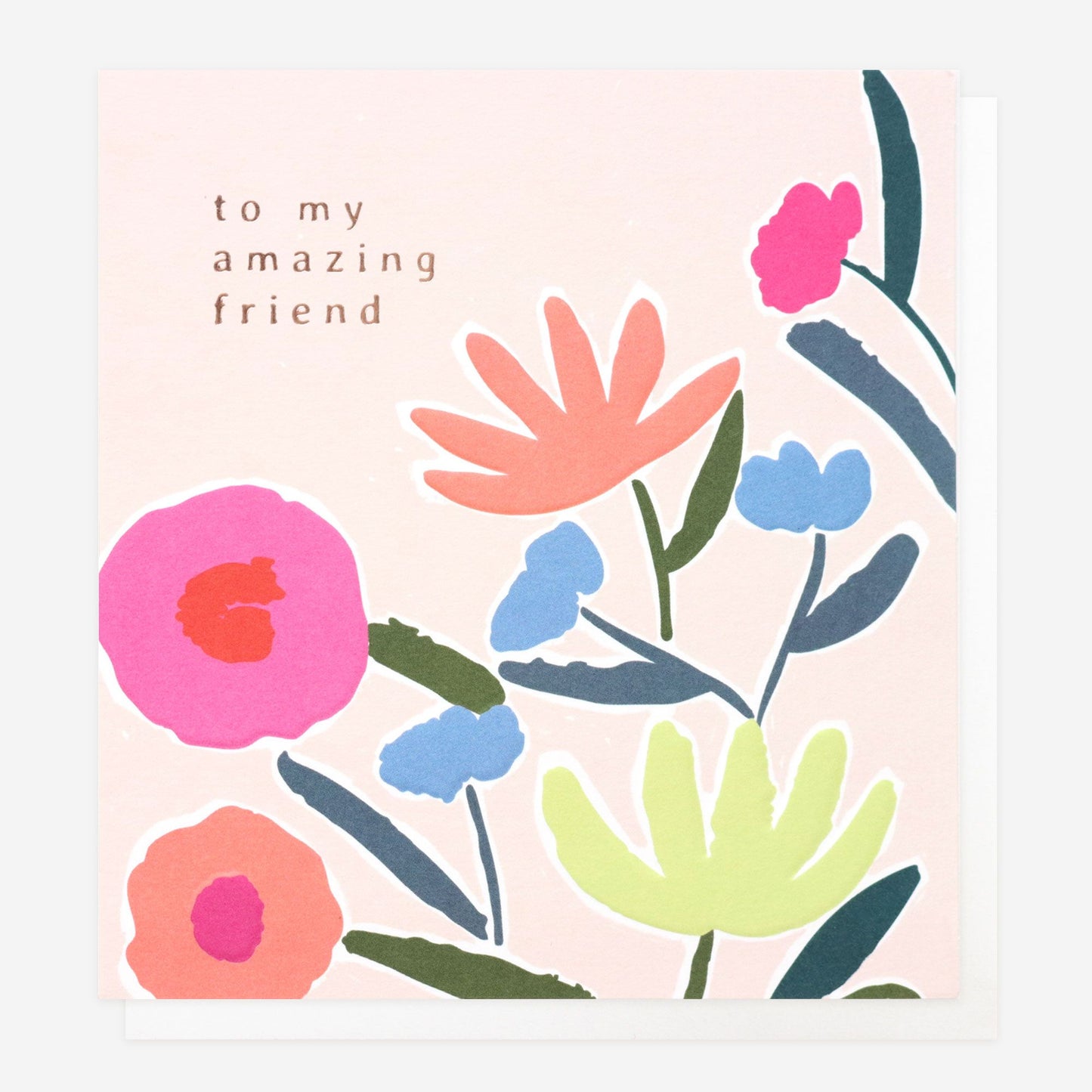 Amazing Friend Floral Birthday Card
