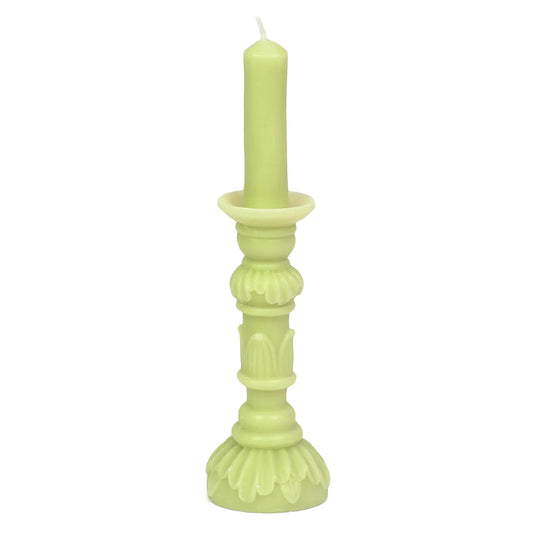 Midnight Forest Candlestick Candle - Lime Green