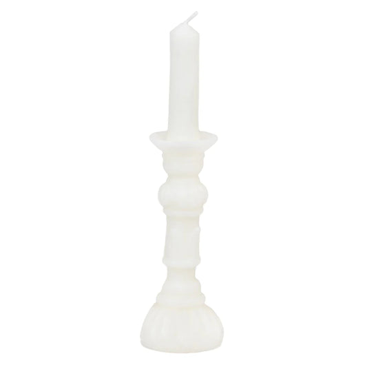 Midnight Forest Candlestick Candle - White