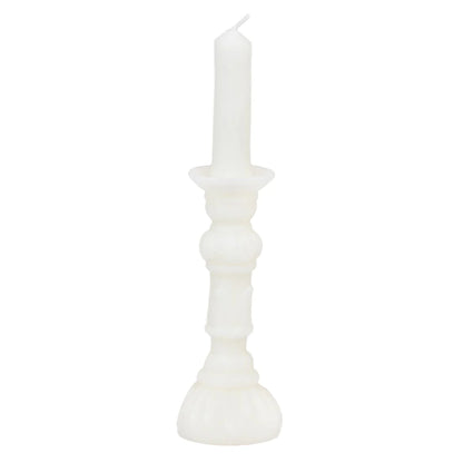 Midnight Forest Candlestick Candle - White