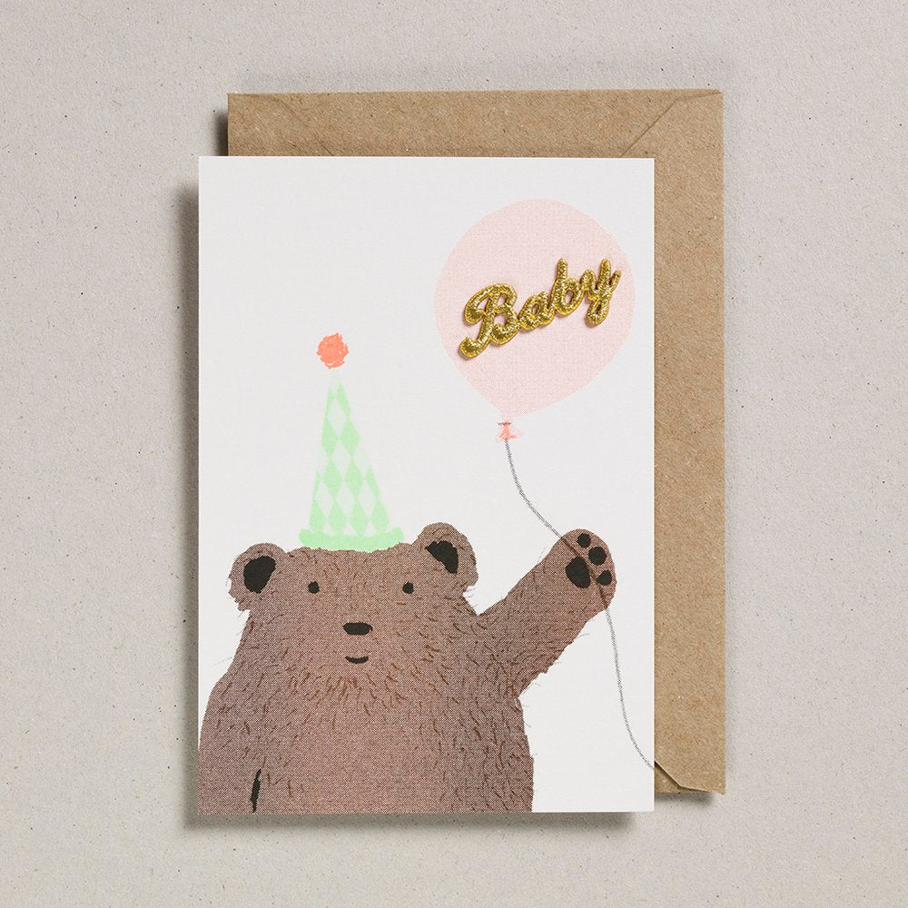 Bear and Balloon - Baby Card