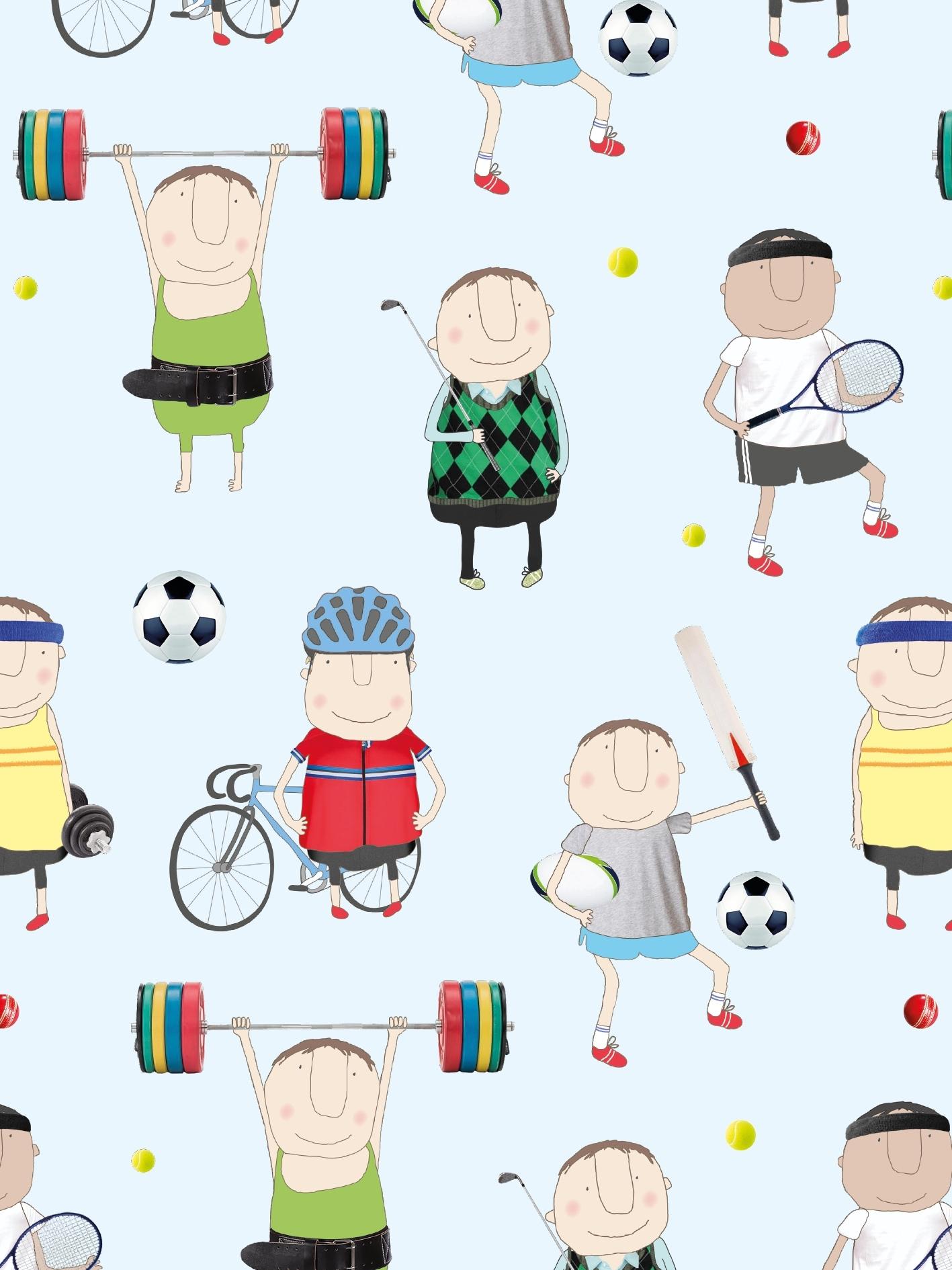 Rosie Made a Thing Gift Wrap - Sporty Boys