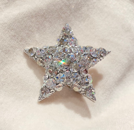 Star Brooch/Pendant - Crystal