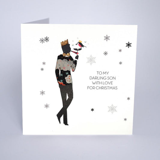 To A Wonderful Son Christmas Card