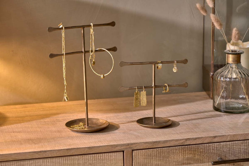 Liman Jewellery Stand - Antique Brass - Small