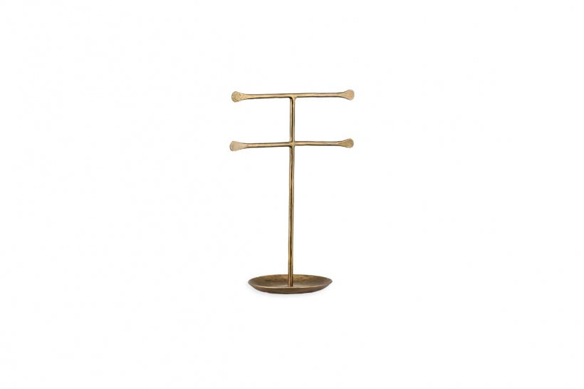 Liman Jewellery Stand - Antique Brass - Large