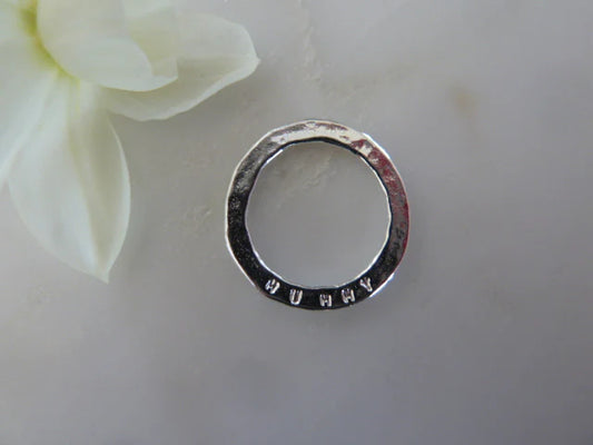 Sterling Silver Sentiment Disc - Mummy