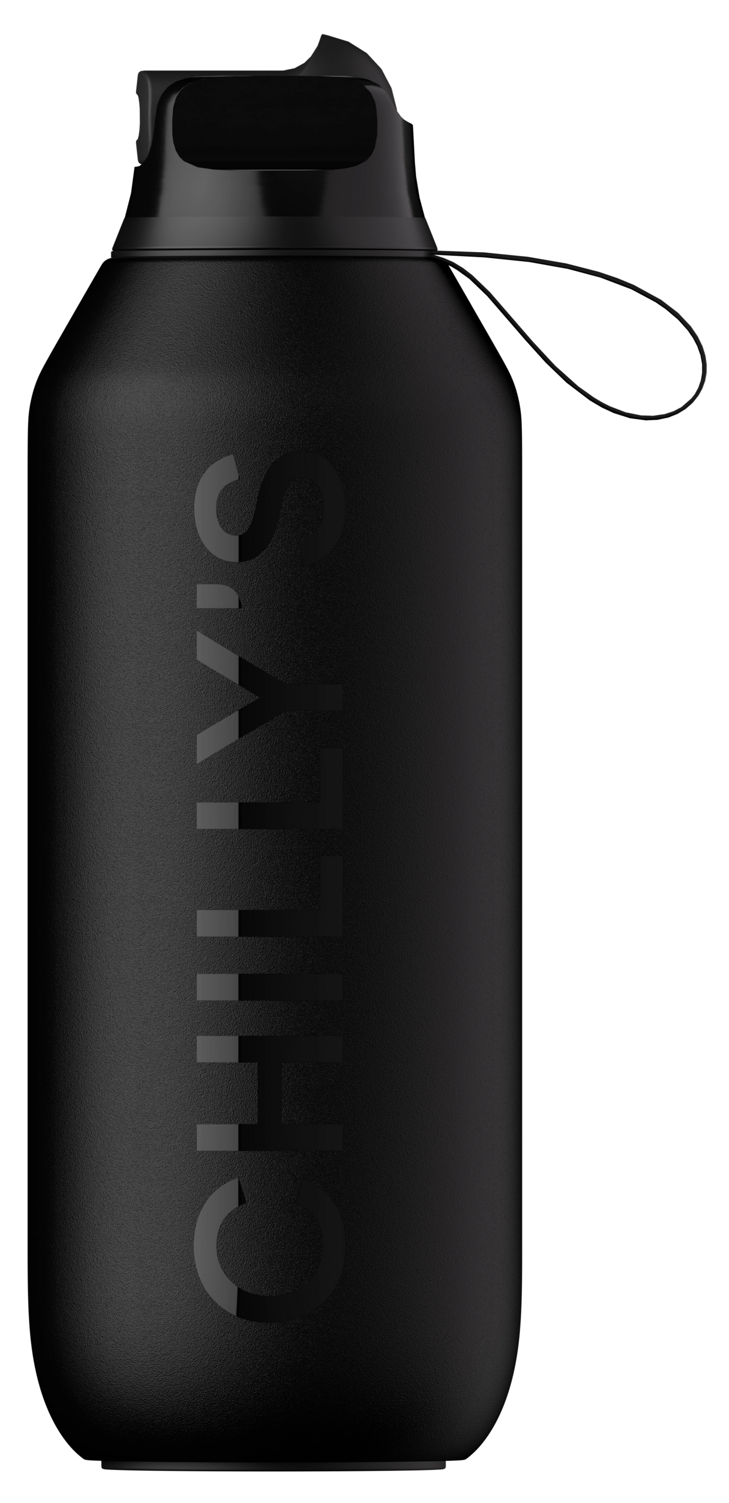 Series 2 Chilly's Flip Bottle - Abyss Black 500 ml