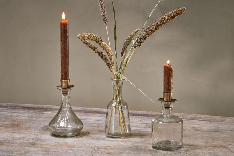 Sirsa Glass Candlestick/Vase - Wide