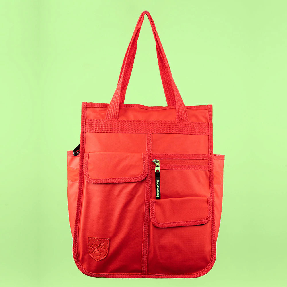 Monochrome Good Ordering 3 in 1 Backpack/Shopper/Pannier - Red