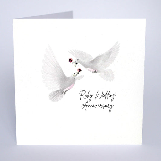 Ruby Wedding Anniversary Card