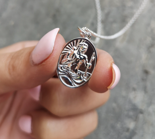 St Christopher Pendant Only - No Chain