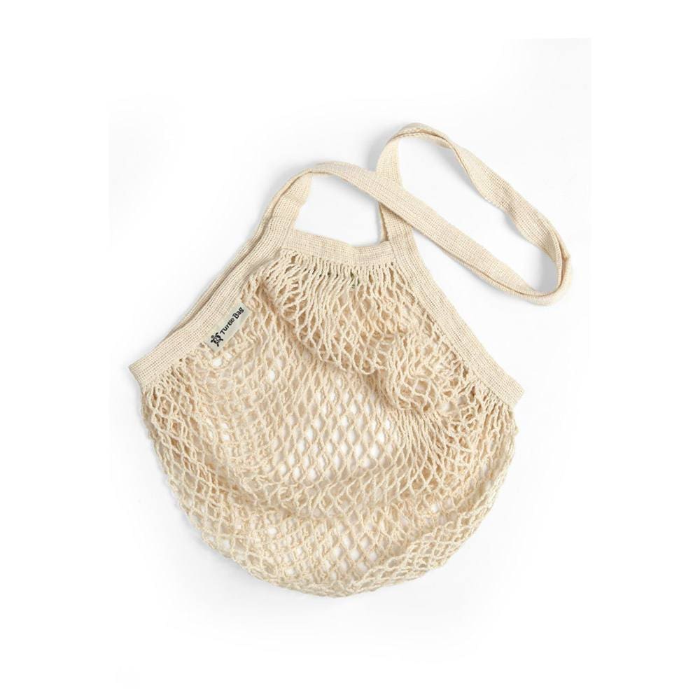 Organic Long Handled String Bag - Natural