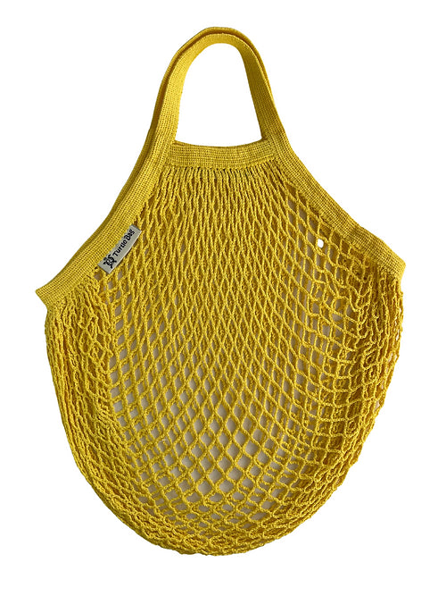 Organic Short Handled String Bag - Yellow