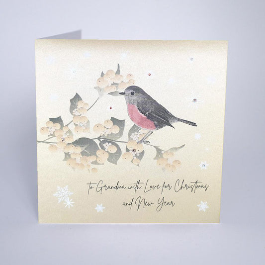 To Grandma With Love Christmas Card