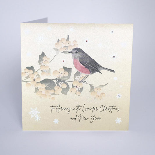 To Granny With Love Christmas Card