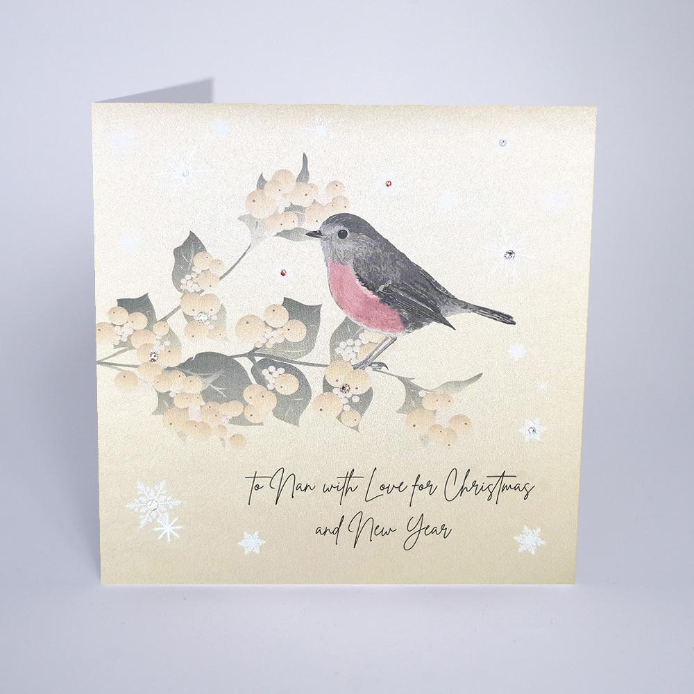 To Nan With Love Christmas Card