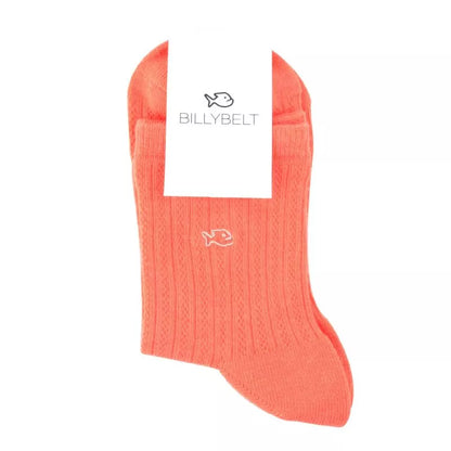 Billy Fish Orange Mottled Sock Size 4/6.5