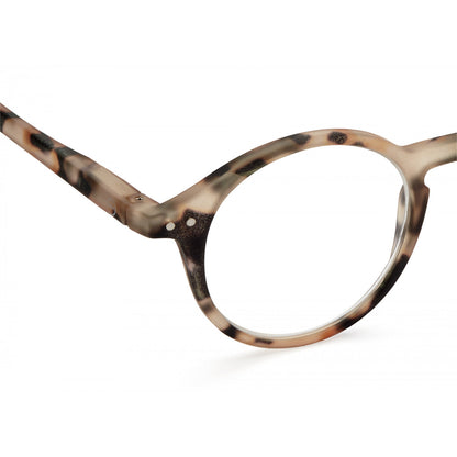 Unisex Reading Glasses - Style D - Light Tortoise +2