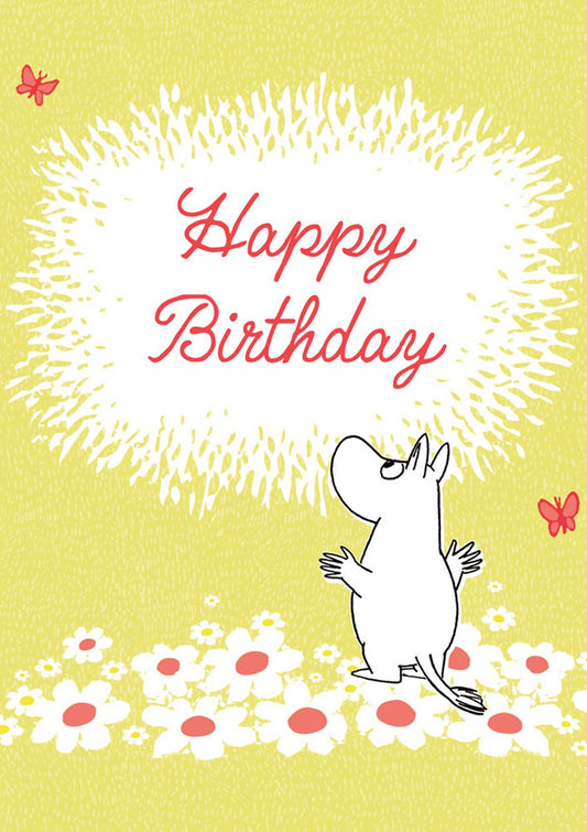Moomin Flowers Happy Birthday