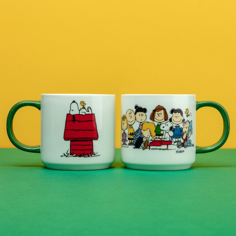 Peanuts Gang and House Mug