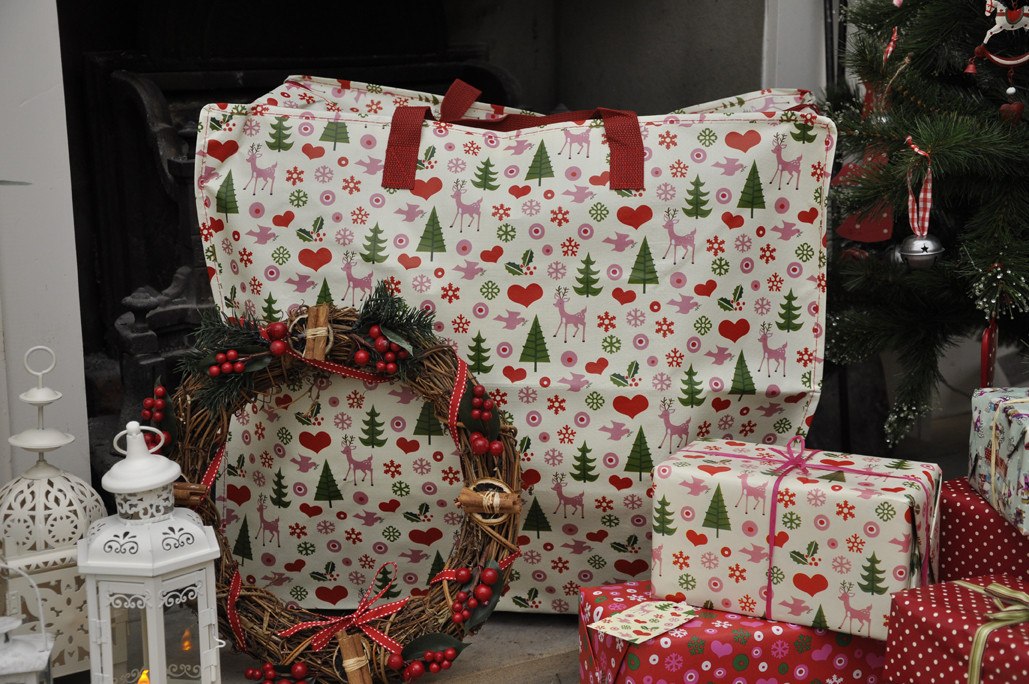 Christmas 50s Retro Jumbo Bag