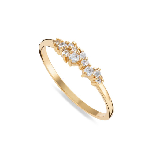 STARDUST RING- GOLD PLATED P-LARGE
