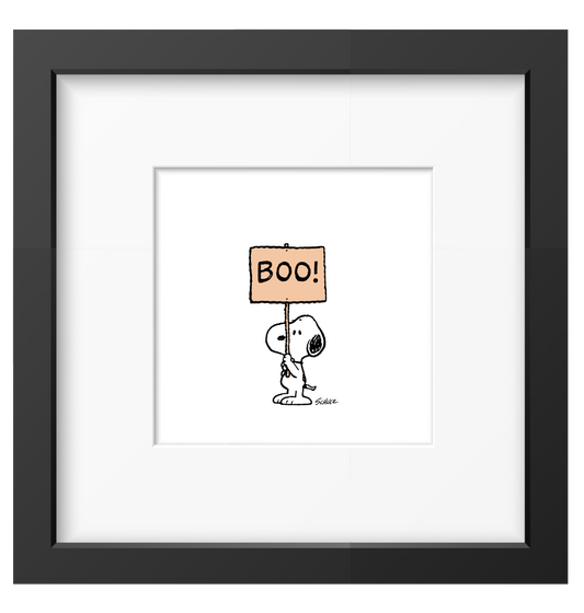 Peanuts 10 x 10  Framed Art - Boo