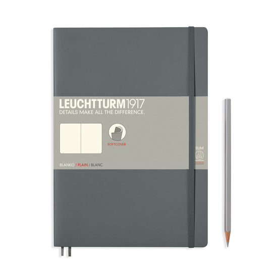 Leuchtturm B5 Plain Notebook Anthracite
