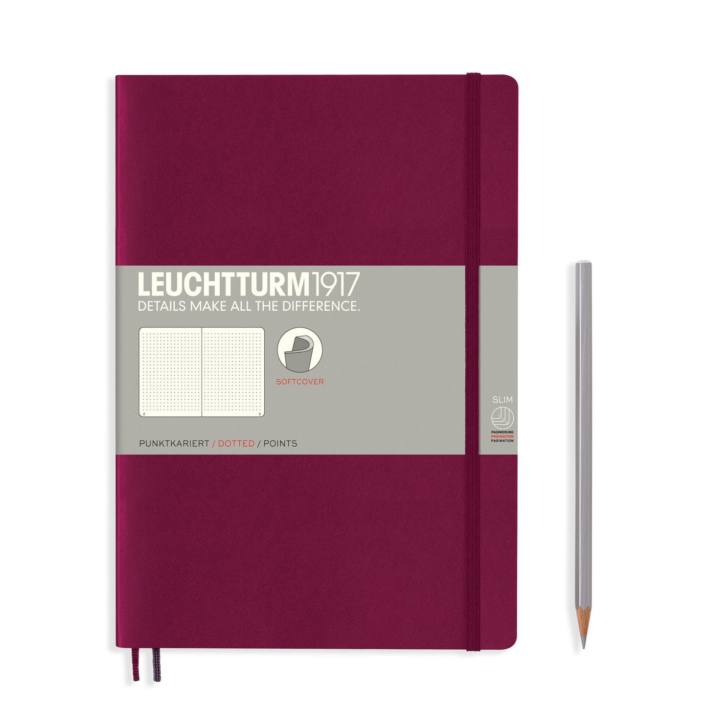 Leuchtturm B5 Dotted Notebook Port Red