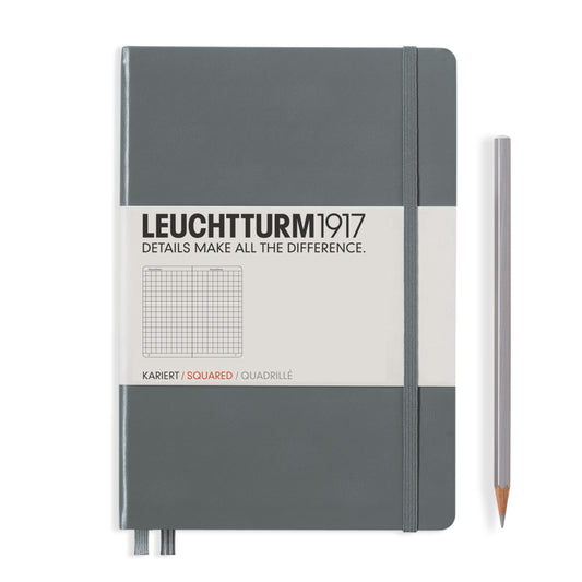 Leuchtturm A5 Squared Notebook Anthracite