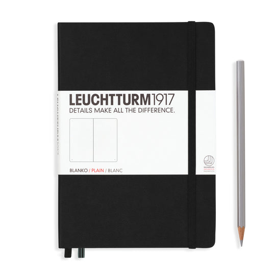 Leuchtturm A5 Plain Notebook Black