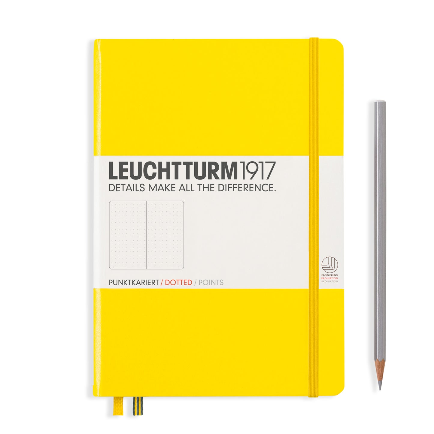 Leuchtturm A5 Dotted Notebook Lemon