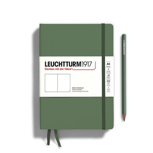 Leuchtturm A5 Plain Notebook Olive