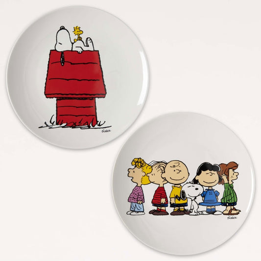 Snoopy and Gang 2 Plate Set