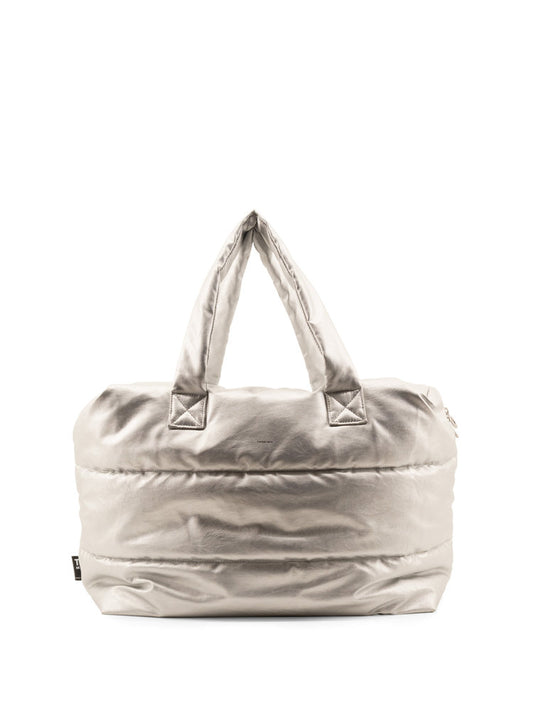 Camill Big Puffy Weekend Bag in Silvery by Tinne + Mia