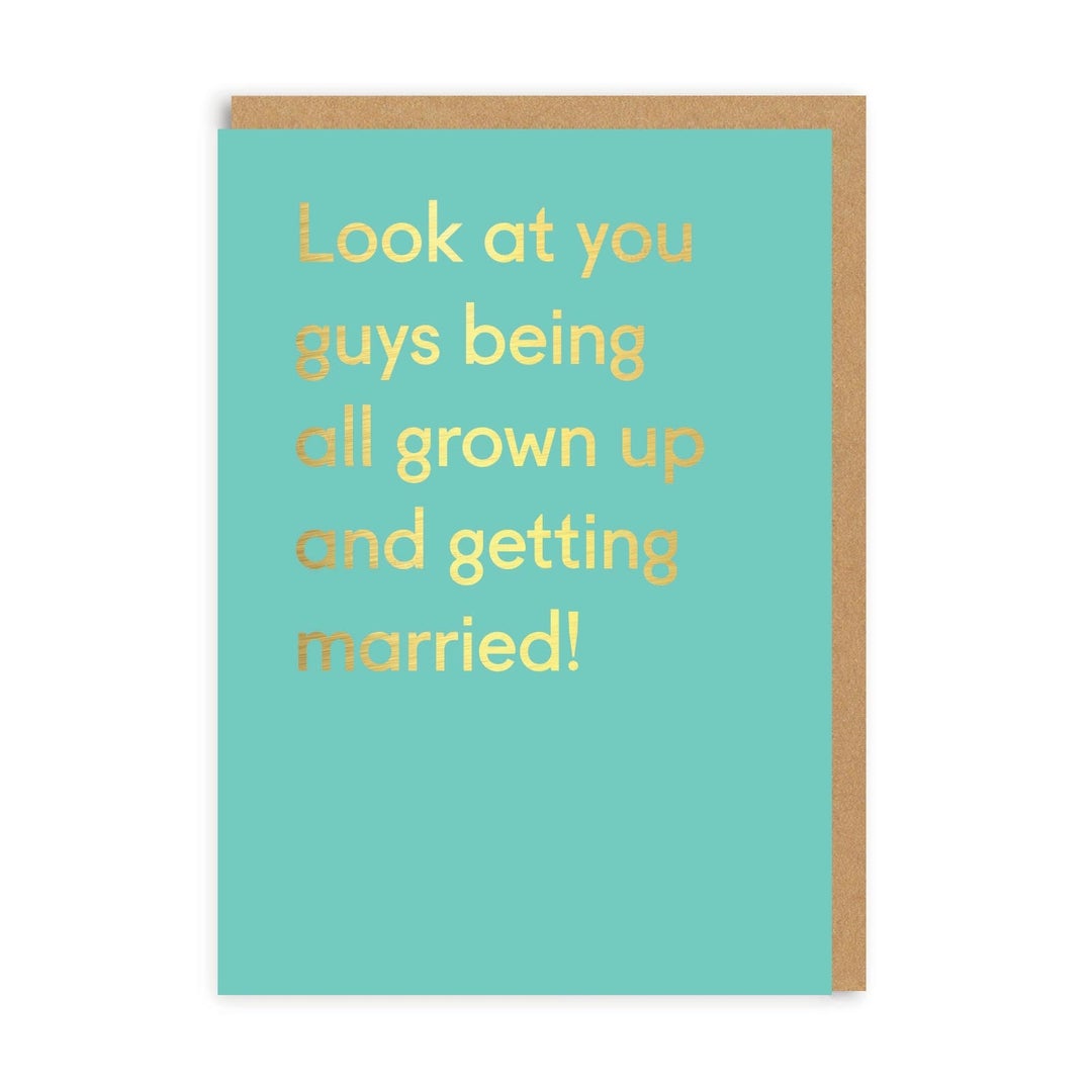 Look at you guys...getting married